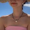 New Classic Shell Pearl Necklace Fashion Small Fresh Clavicle Chain  Simple Versatile Pendant Gift Giving