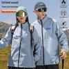 Waterproof Fleece-Lined Softshell Windbreaker with Custom Logo & Hood