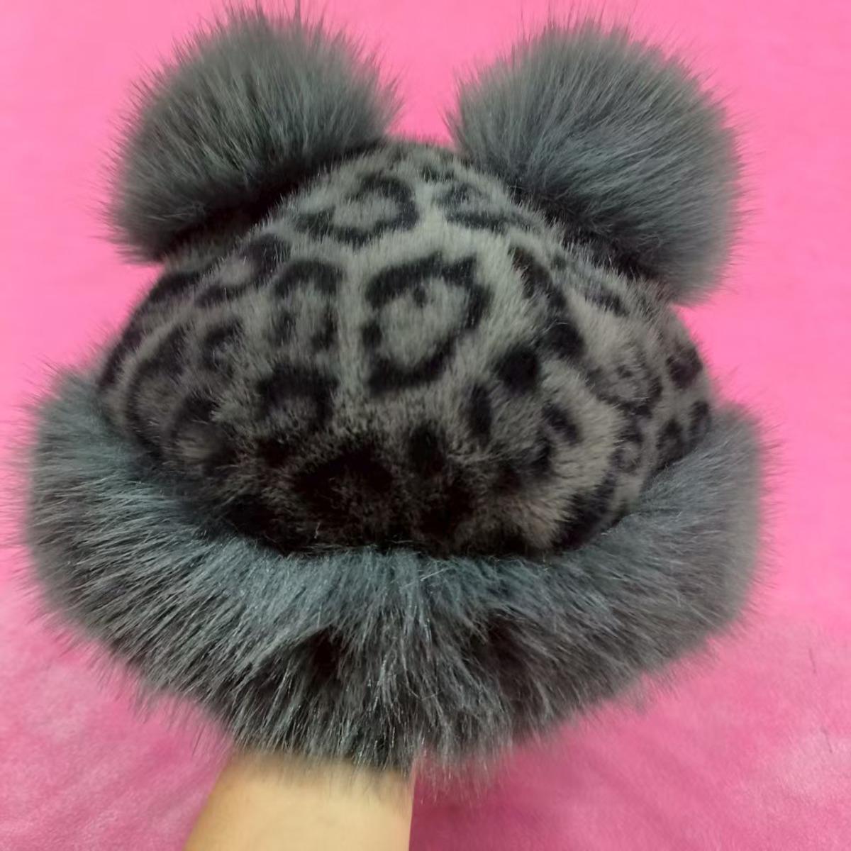 

Милая шапочка для ушей - Теплый головной убор для улицы. Толстая, теплая и стильная шапка рыбака на зиму. Легкий и не деформирующийся, тонкой работы one size