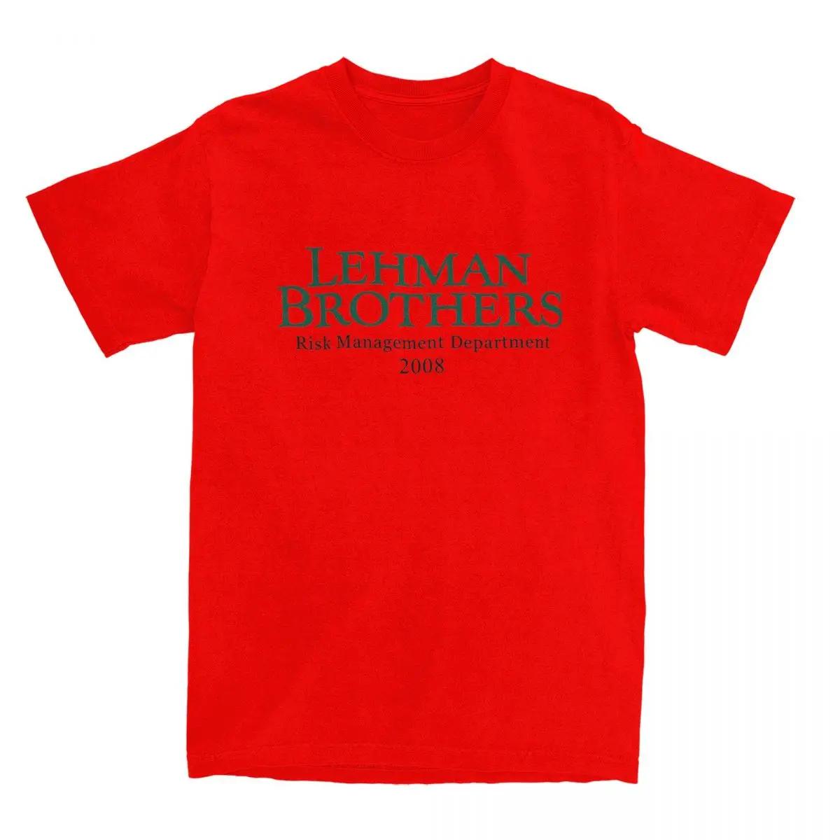 

T-Shirt Lehman Brothers Risk Management T Shirts Bank Hippie Tee Shirt for Beach Casual Short Sleeve Tees 4XL