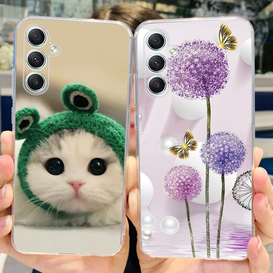 For Samsung Galaxy A15 A25 A35 A55 Case Stylish Painted Cover Soft Silicone Phone Cases For Samsung A55 A 15 25 35 Fundas Bumper
