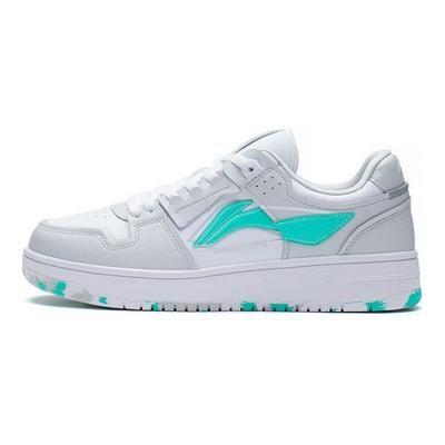 Li Ning Tian Ji Klassische Vielseitige Rutschfeste Abriebfeste Leichte Low-Top Skateschuhe Herren Sneaker Weiß Grau Grün AGCP299-17