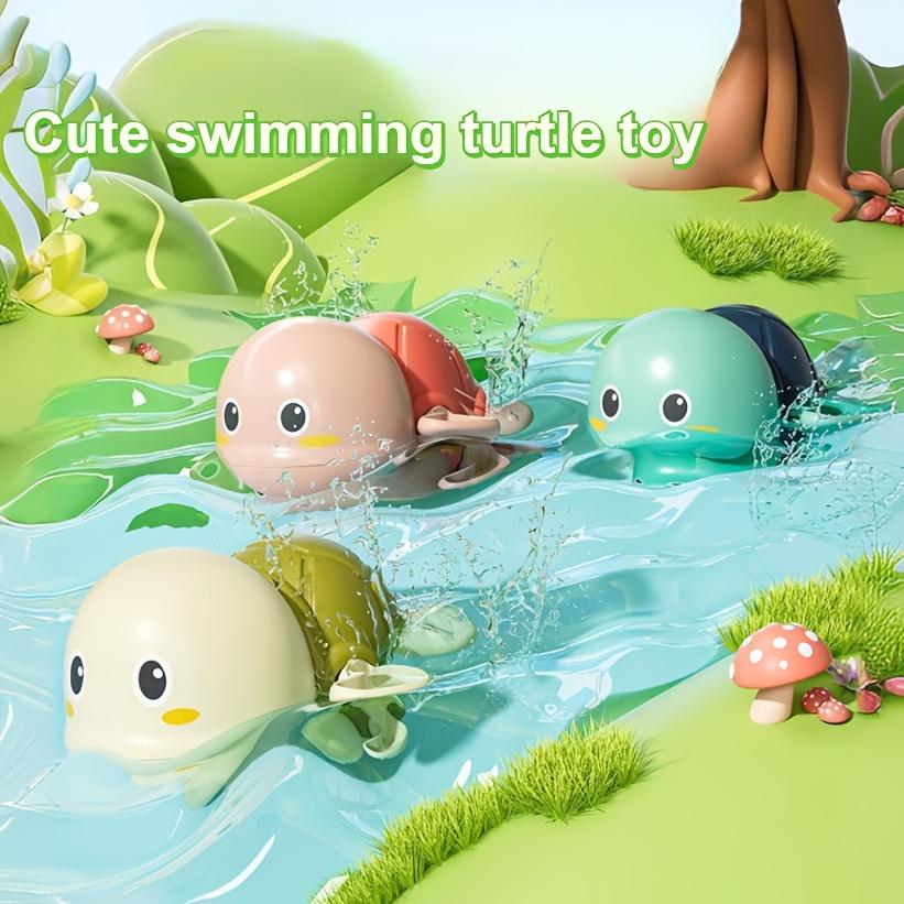 3/1pcs Cute Wind-Up Animal Frog Water Spray Toy,Plastic Bath Toy with Water-Squirting Head for Shower and Swimming Pool Fun