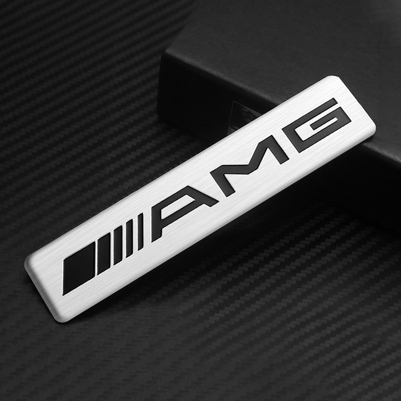 Car Logo Aluminium Sticker Decals Trunk Badge Decorative Accessories For Mercedes Benz AMG GLE GLS CLA CLE GLC CLS GLA W223 W213