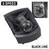 Per Seat Ibiza 2002 2003 2004 2005 2006 2007 2008 2009 2010 Car-Styling Pomello Cambio a 5 Marce con Soffietto in Pelle PU