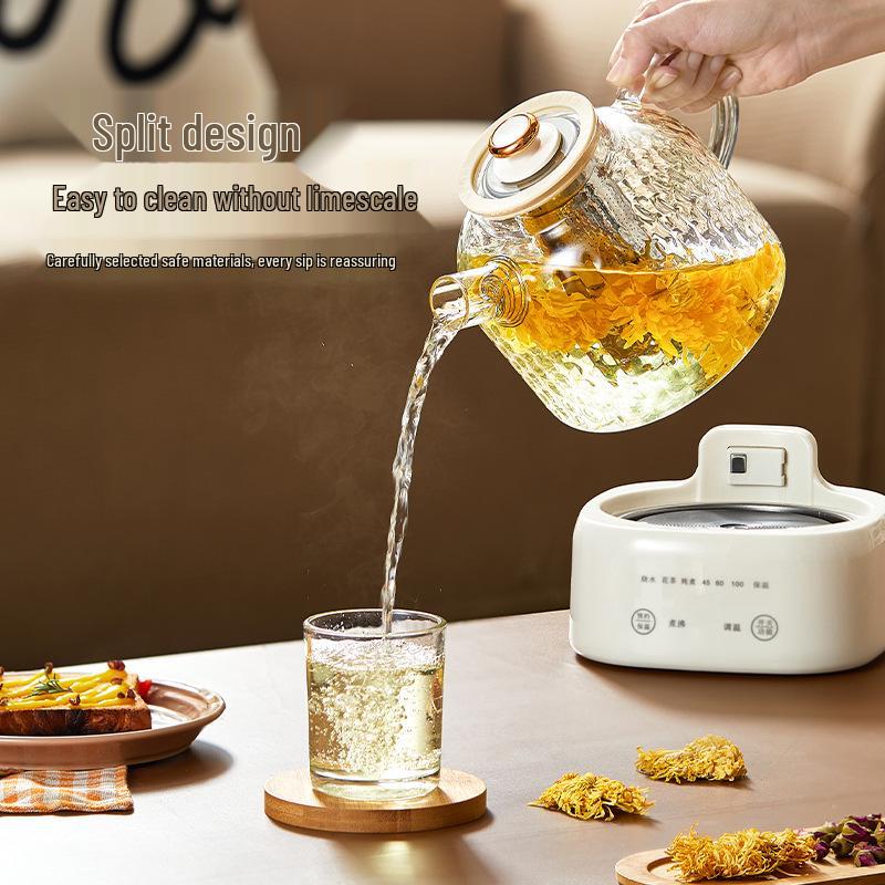 Glass Electric Kettle Gift Set for Floral Tea - Perfect Company Souvenir