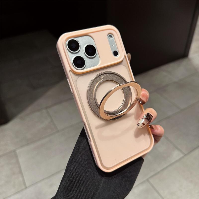 iPhone 17 Pro Max Matte Case with 360° Magnetic Stand