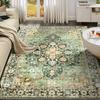Light Luxury Bohemian Floral Carpet - Machine Washable, Suitable For Living Rooms, Bedrooms, Offices - Home Decoration