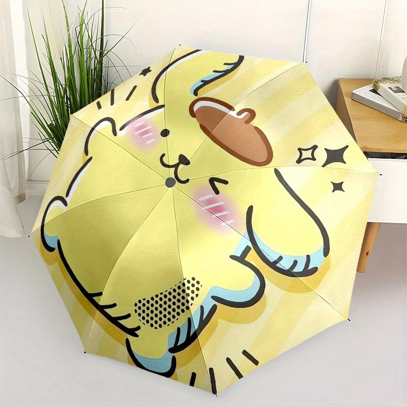 

1pc Cute Yellow Cat with BeretUmbrella with Plastic Handle,Suitable for All Seasons Home Travel Outdoor UmbrellaSanlio143