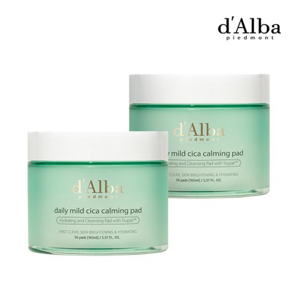 d Alba Daily Mild Cica Calming Pads (2 boxes)