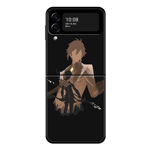 Pc Genshin Impact Anime For Samsung Galaxy Z Flip3 5g Zflip3 Zflip Flip Hard Phone Cover