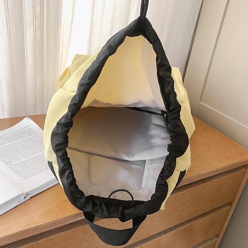 Student Schoolbag Lightweight Sports Backpack Women's Drawstring Backpack