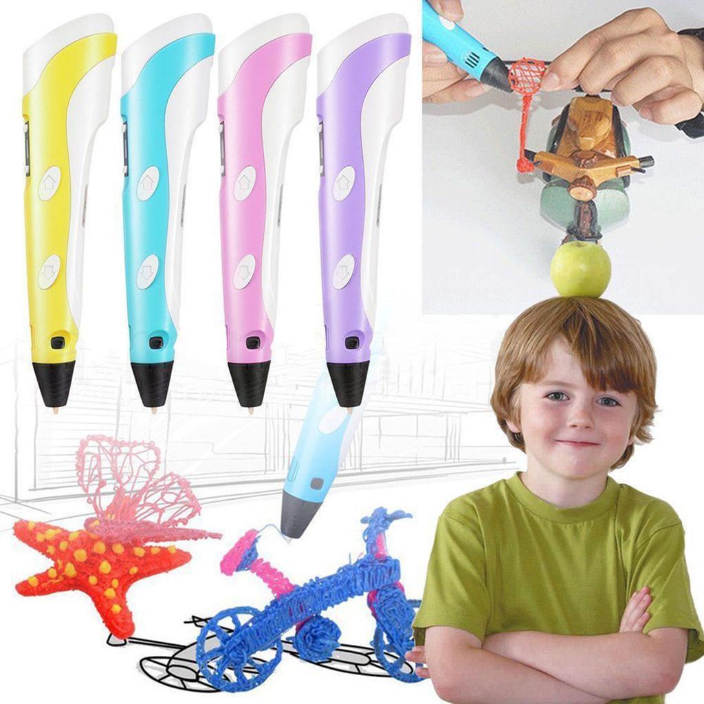 3d Drawing Pen With Pvc Sketchpad And Scissor For Children Art Gift