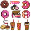 Dunkin' Donuts Soft PVC Shoe Charms - Clog Accessories & Garden Shoe Decorations