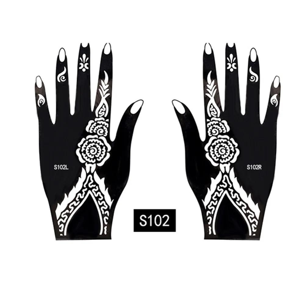 2025 Neues Professionelles Henna Schablone Temporäres Handtattoo Körperkunst Aufkleber Vorlage Hochzeit Werkzeug Blume Tattoo Schablone