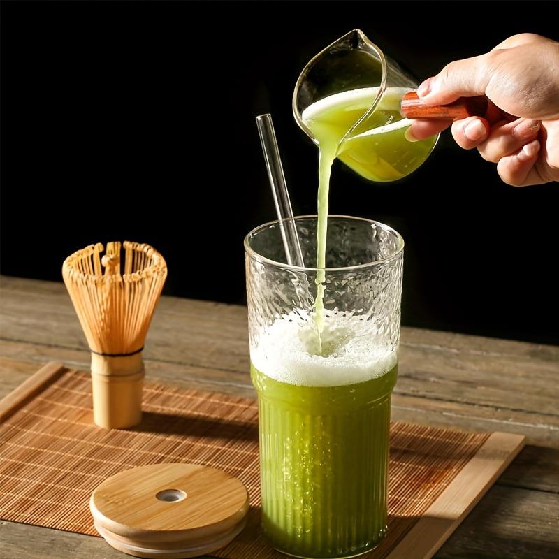 500ml Ribbed Glassware Glass Cup With Lid and Straw Drinking Glasses Cocktail Beer Iced Coffee Mug Juice Tea Cup Water Cups