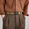 Men's Belt Automatic Metal Buckle Nylon Webbing Outdoor Work Tactical Belt Toothless Automatic Buckle Casual Sports Canvas Belts