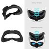 Wipeable Cushion Mask Facial Interface Bracket Pad for Quest3 Enjoy Breathable Gaming with Sweatproof Face Cushion Mask
