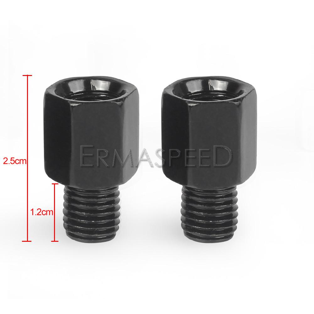 Pasangan Universal Motor Cermin Adaptor 10MM 8MM Laki-laki Perempuan Searah Jarum Jam Benang Spion Cermin Konversi