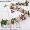 Artificial Rose Vine Floral Ceiling Decor