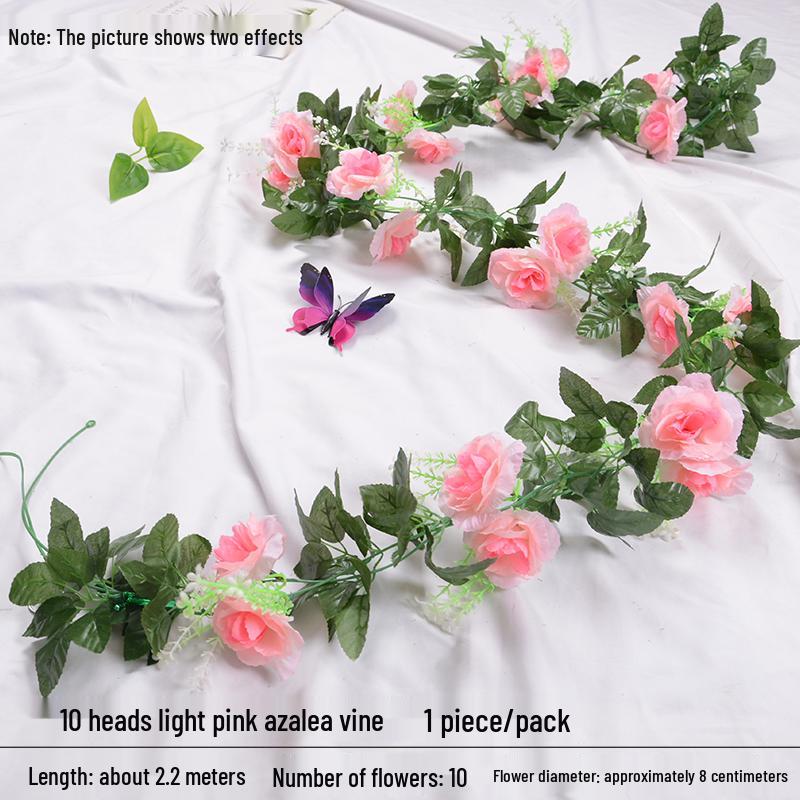 Artificial Rose Vine Floral Ceiling Decor