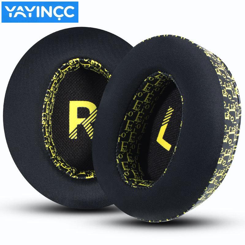 YAYINCC Replacement Printed ice silk fabric EarPads For Sony WH-CH710N WH-CH720N Headset Noise Cancelling Earmuff Repairing Part