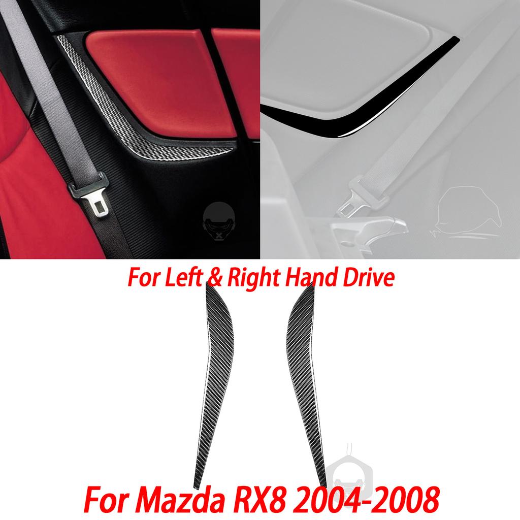 Gloss Black Plastic Car Interior Accessories Sticker AC Radio Door Handle Gear Shift Panel For Mazda RX8 2004-2008 SE3P JM1FE