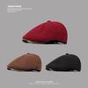 New Korean Retro Hat for Women's Forward Hat Casual Versatile Beret Big Head Circumference Showing Face Small Painter Hat