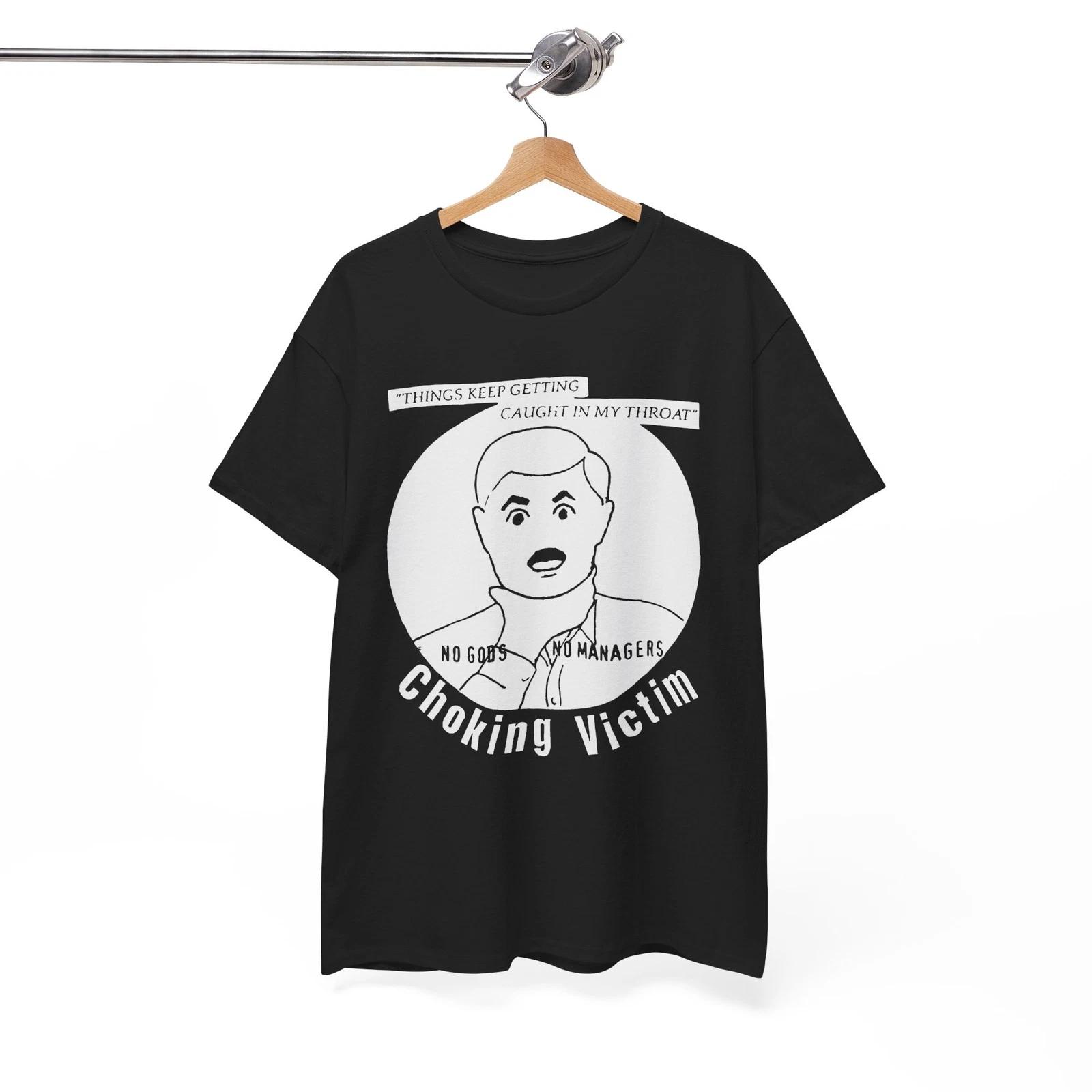Choking victim T-Shirt Band Merch, Music Band Indie Rock Punk Gothic Unisex tee S