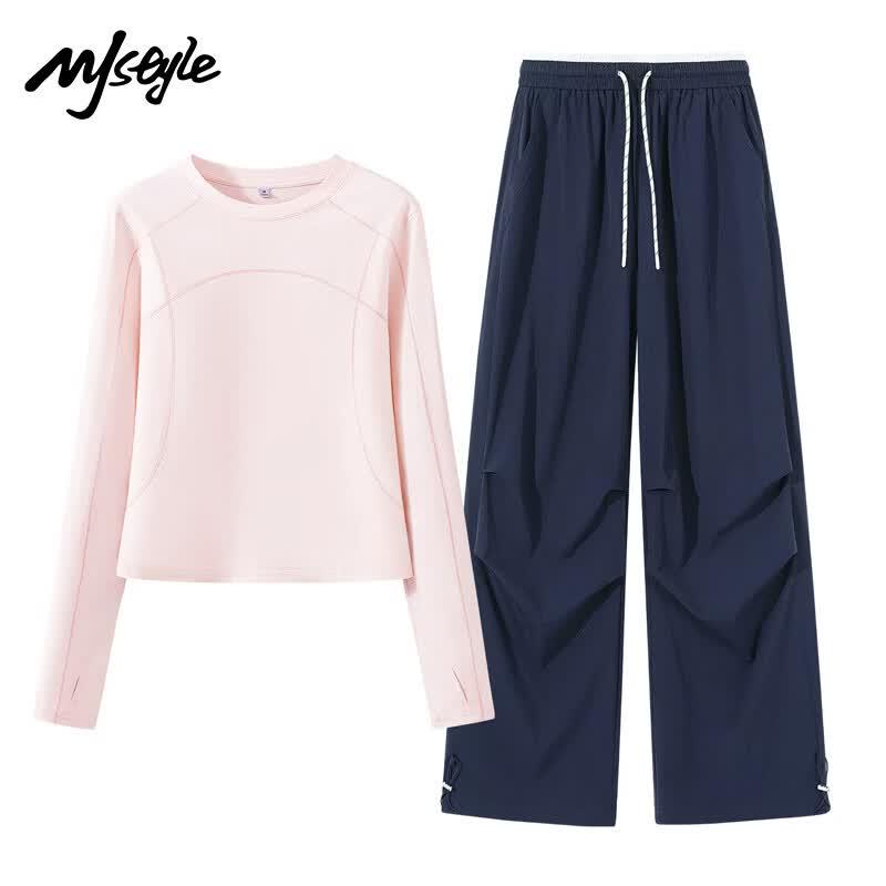 MJ STYLE Women's Cooling Sun-Protective 2-Piece Sport Set