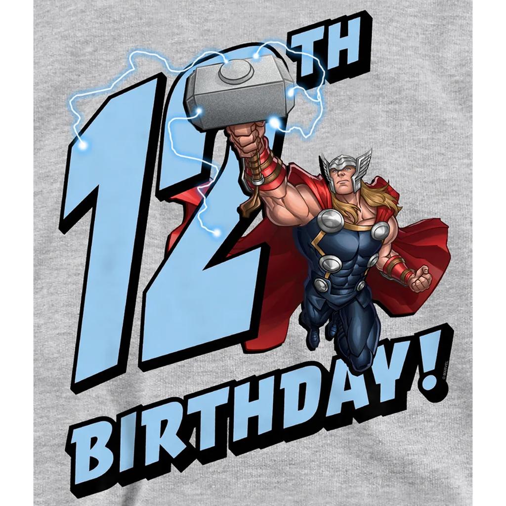 Marvel Childrens/Kids Thor 12th Birthday Hoodie