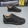 Cross-Border European Men's Rivet Sneakers - Versatile Red Bottom Trend for Spring & Autumn