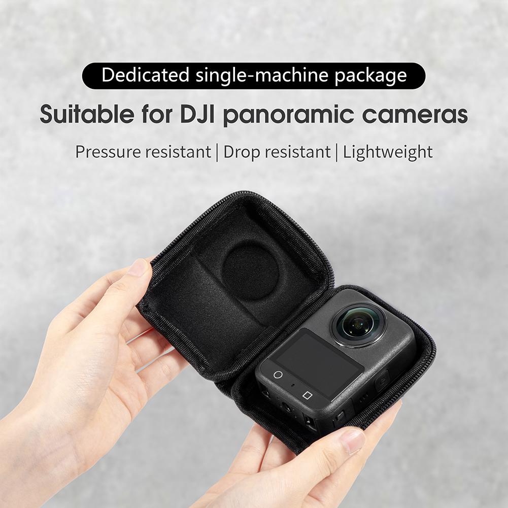 Mini Bolsa de Armazenamento Para DJI Osmo Câmera 360 Caixa Organizadora Concha de PU Anti-Riscos Capa Protetora Bolsa Pequena Portátil para Fotografia