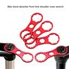 Aluminum Alloy Bicycles Fork Cap Wrenches with Two End Openings and Toothed Center Opening for Suspension Fork Maintenance
