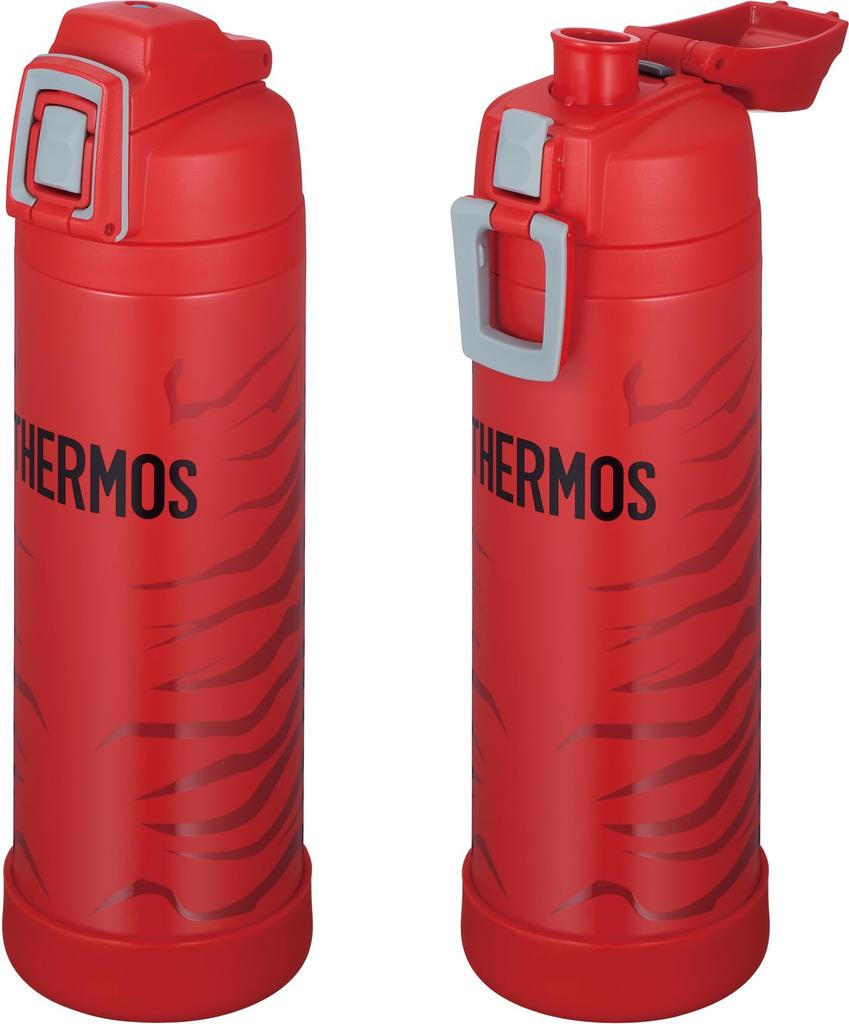 Thermos Vacuum Insulated Sports Bottle with Strap, 1L, Red, Keeps Drinks Cold Only, FJI-1001 R