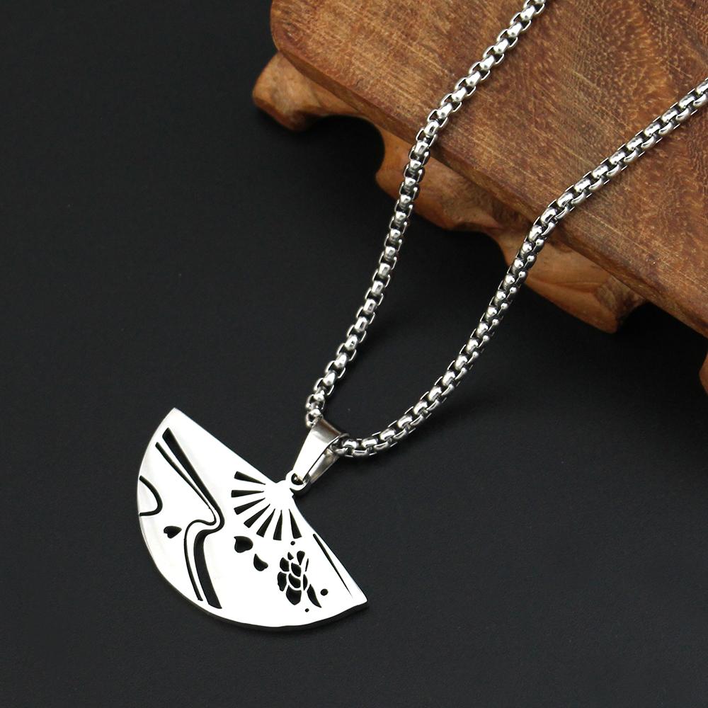 

Genshin Impact кулон ожерелье подростковое милое аниме мультфильм призрак ожерелье из нержавеющей стали для мужчин женщин ювелирные аксессуары подарок as the picture-