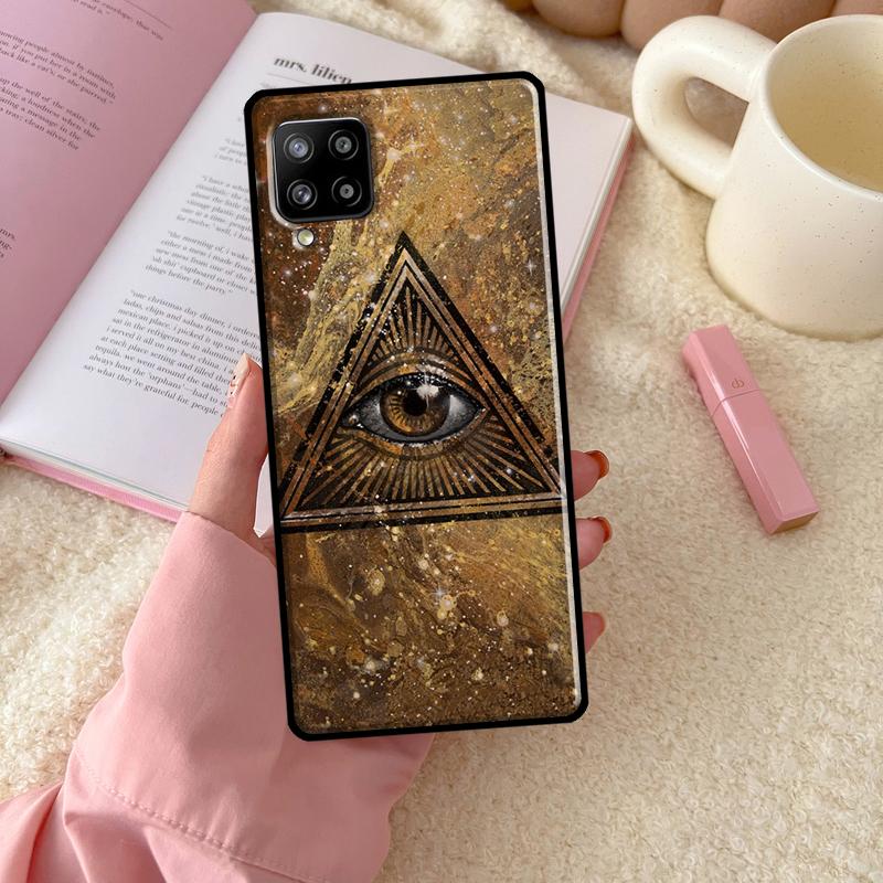 Illuminati Eye Occult Pyramid For Samsung Galaxy A54 A34 A14 A52 A32 A12 A13 A33 A53 A15 A16 A26 A36 A56 A06 A35 A55 Case