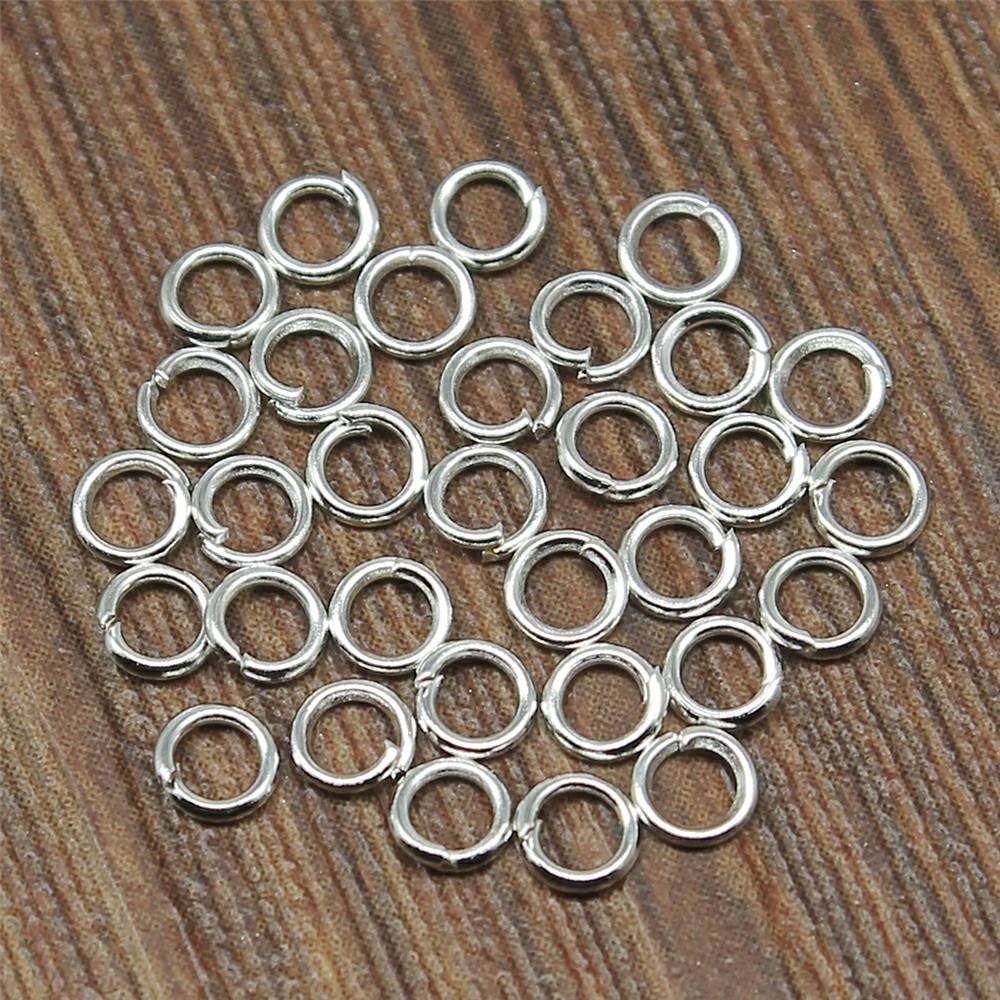 400pcs 5 Colors 3~10mm Metal DIY Jewelry Findings Open Single Loops Jump Rings & Split Ring For Jewelry Making