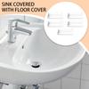Drain Cap Silicone Long Oval Sink Stopper 5 Pieces Leak-Proof Plug Sealing Gasket For Home Countertop Bathroom Laundry Sink