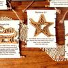 Nativity Advent Scroll Ornament Wooden Laser-Cut Hanging Decor with 24-Day Bible Verses Religious Christmas Countdown Calendar