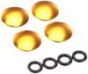 KITACO Kappenbolzenabdeckung M10 Allzweck Aluminium/Gold 0900-000-81126
