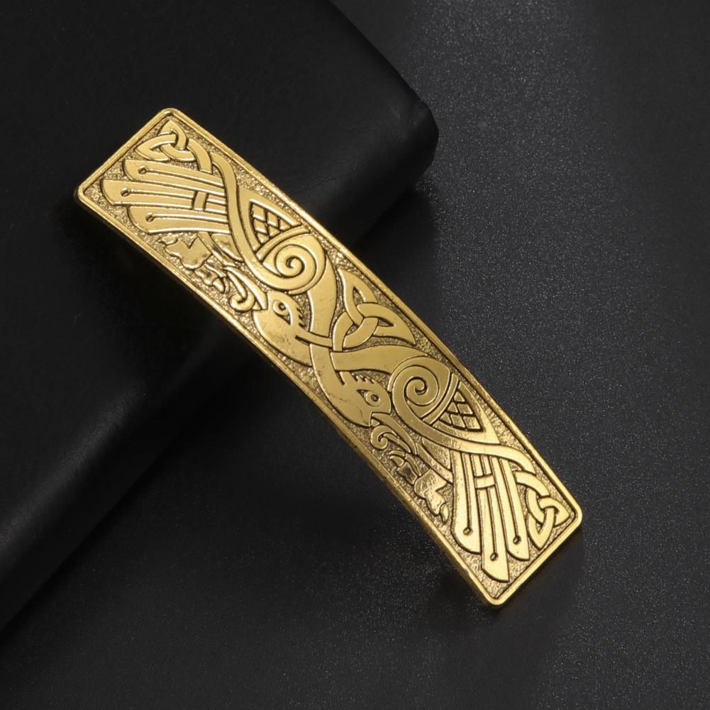 Lemegeton Celtic Knot Metal Hair Clip Tree of Life Viking Retro Silver Hair Clip Handmade Barrett Jewelry Birthday Gift