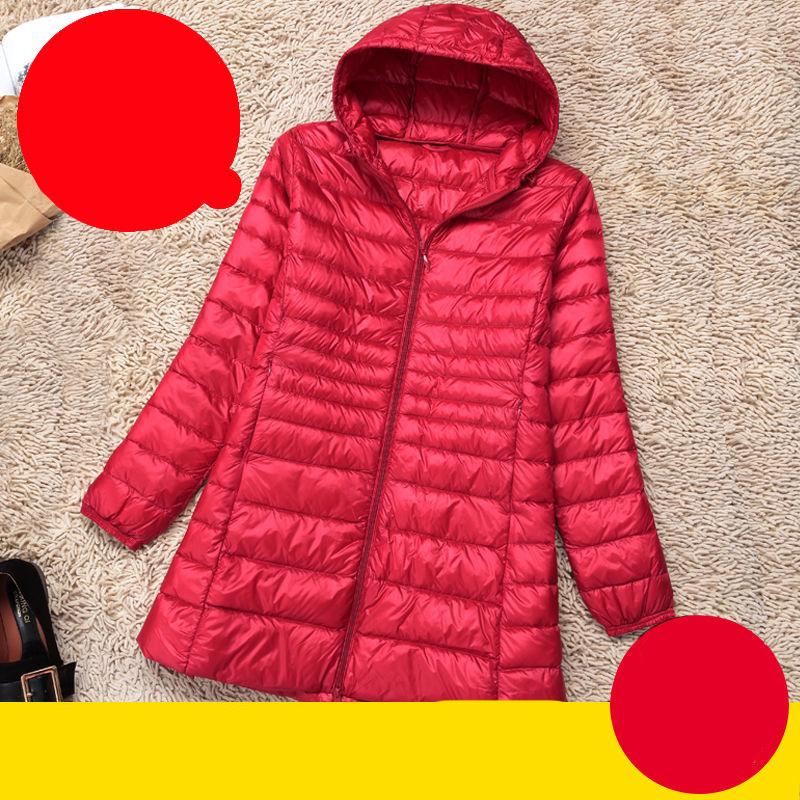 

Женские пуховики с капюшоном, легкие, компактные, теплые, приталенного кроя XXS