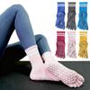 Cotton Yoga Socks Non-Slip Grip Five-finger Socks Trendy Floor Socks Fall Winter Style