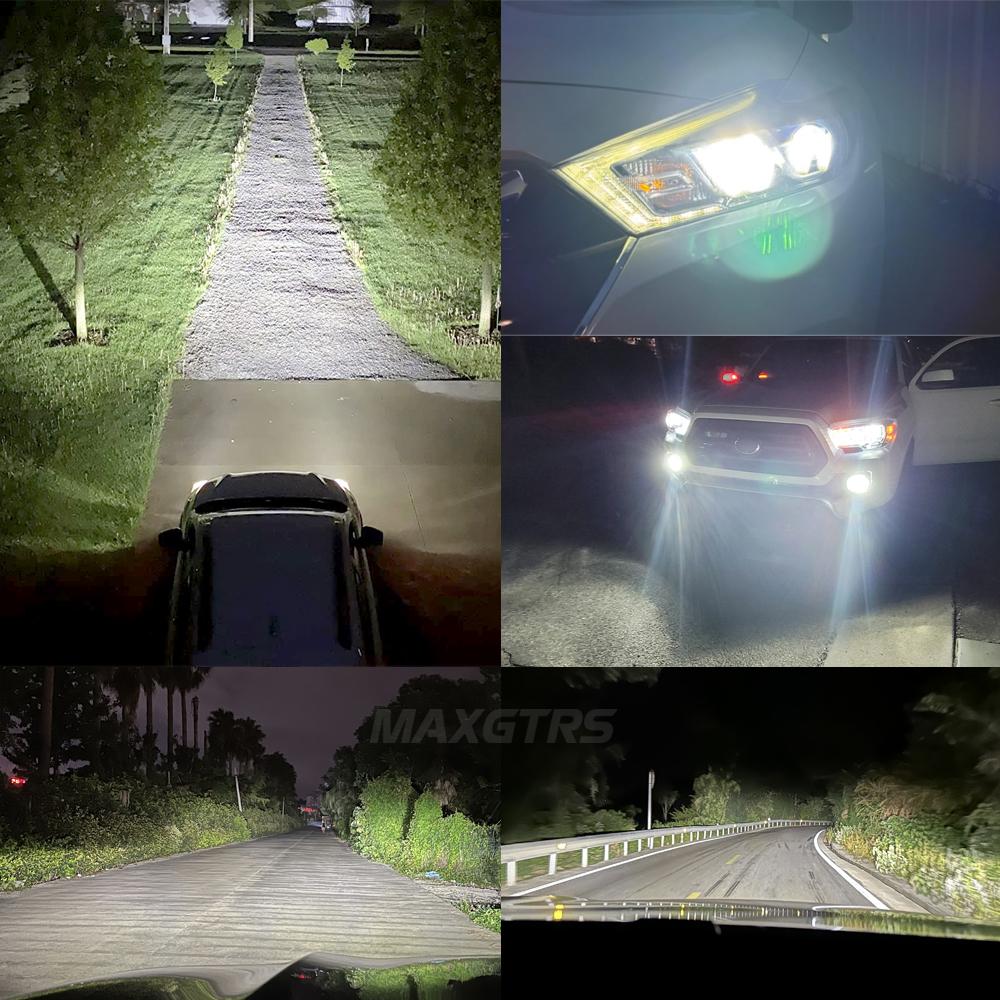MAXGTRS 2X H1 High Power 55W Headlight Led with Fan 20000 Lumens CSP Chips white 6500K DC 9-18V Bulb