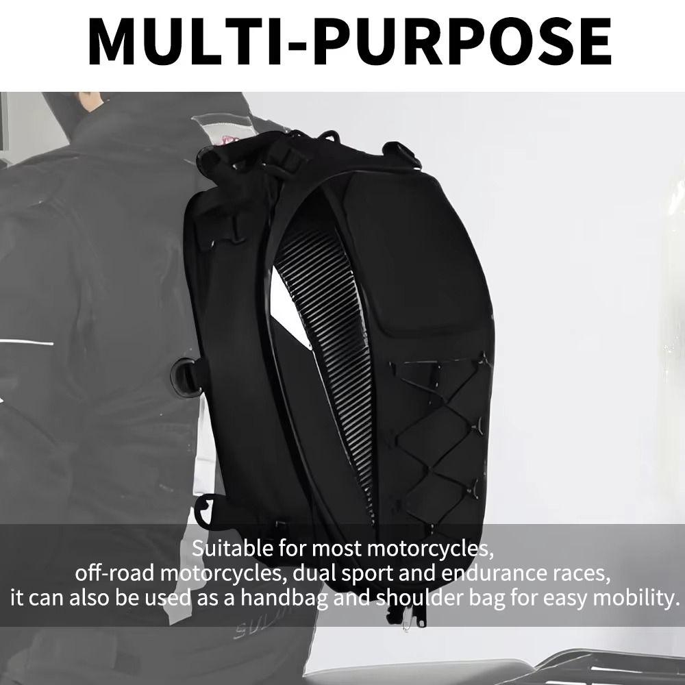 Waterproof Motorcycle Rear Seat Bag Oxford Cloth Rider Backpack Motorcycle Tail Bag  Riding Travel