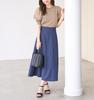 ROPE PICNIC Sheer Tuck Sleeve Knit Beige Women's Cool-to-the-touch Pullover, GDM14770, (27)