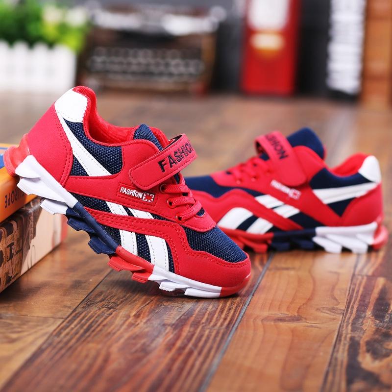 High-quality Breathable Kid Children Sport Shoes Casual Rubber Sole Sneakers