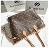 Versatile high-end handbag Classic presbyopia tote bag Simple and fashionable mommy bag Shopping bag Large capacity women