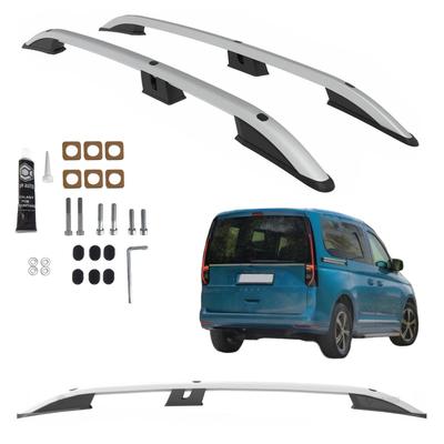 Roof Rails Volkswagen Caddy Ford Transit Connect Short 2020 Silver